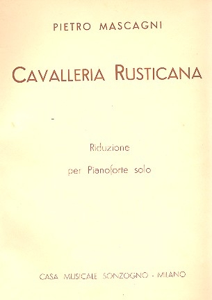 Cavalleria rusticana per pianoforte solo