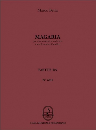 Magaria fr Singstimme und Orchester Partitur