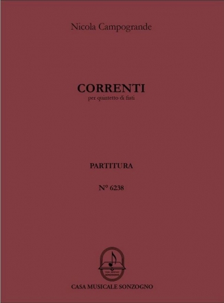 Correnti fr Flte, Oboe Klarinette, Horn und Fagott Partitur