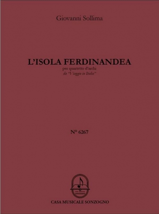 L'isola Ferdinandea aus Viaggio in Italia fr Streichquartett Partitur und Stimmen