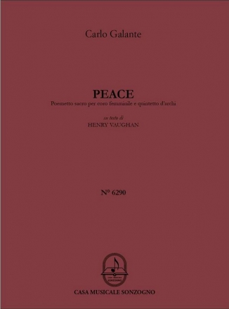 Peace fr Frauenchor und Streichquintett Partitur und Stimmen