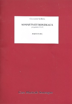 Sonnets et Rondeaux fr Streichquartett Partitur