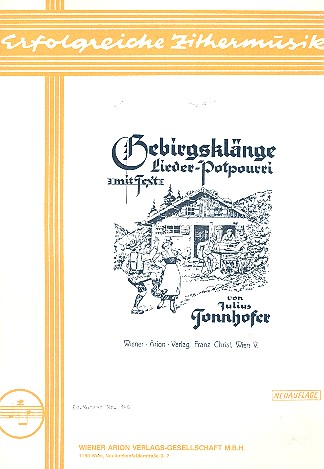 Gebirgskl�nge f�r 2 Konzertzithern (mit Text) Stimmen