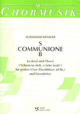 Sub communione fr gem Chor und Favoritchor (Blechblser ad lib) Partitur