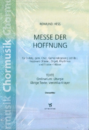 Messe der Hoffnung fr gem Chor (Gemeindegesang ad lib) und Instrumente Chorpartitur