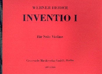 Inventio Nr.1 fr Violine