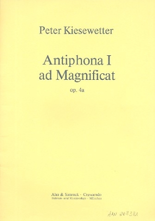 Antiphona Nr.1 ad Magnificat op.4a fr Sopran, Blockflte und Schlagzeug 3 Spielpartituren