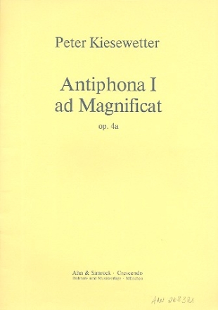 Antiphona Nr.1 ad Magnificat op.4a fr Sopran, Blockflte und Schlagzeug 3 Spielpartituren
