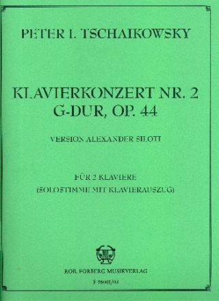 Konzert Nr.2 G-Dur op.44 fr Klavier und Orchester 2 Klaviere zu 4 Hnden
