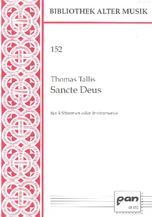Sancte Deus fr 4 Stimmen oder Instrumente 4 Partituren (lt)