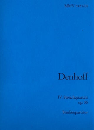 Streichquartett Nr.4 op.55 Studienpartitur