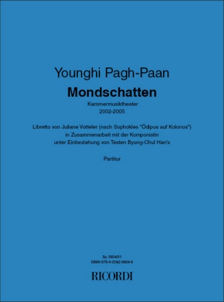 Younghi Pagh-Paan MONDSCHATTEN  Partitur