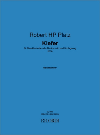 Robert HP Platz Kiefer Bassklarinette, Schlagzeug Set mit 2 Spielpartituren