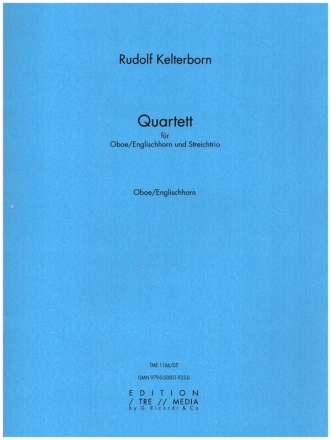 Quartett fr Oboe (Englischhorn), Violine, Viola und Violoncello Stimmen