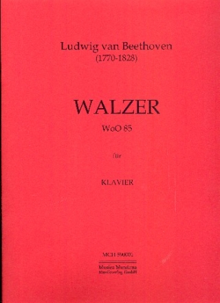 Walzer WoO85 fr Klavier