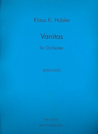 Vanitas fr Orchester Partitur