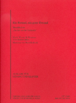 Ein Freund, ein guter Freund: fr Gesang und Klavier