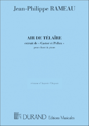 Rameau  Air De Telaire.Castor.So Vocal and Piano