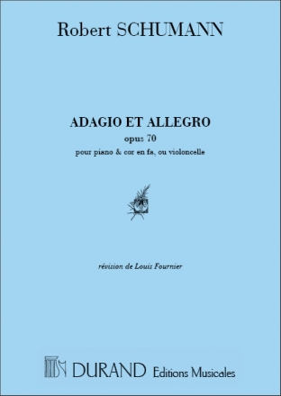 Schumann  Adagio & Allegro Violoncelle-Piano Violoncello or 2 Violoncelli and Piano