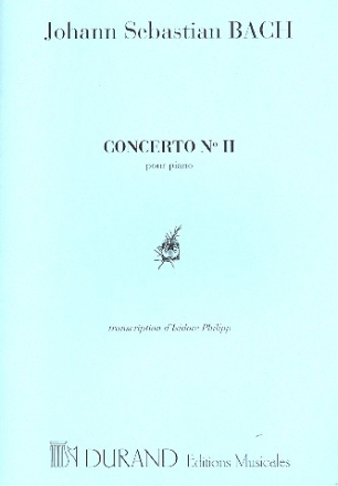 Concerto no.2 BWV 593 pour piano piano