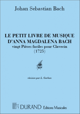 J.S. Bach Petit Livre Anna Magdalena Piano Pianoforte