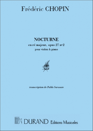 F. Chopin Nocturne En Re Majeur, Opus 27 N. 2 Violino E Pianoforte