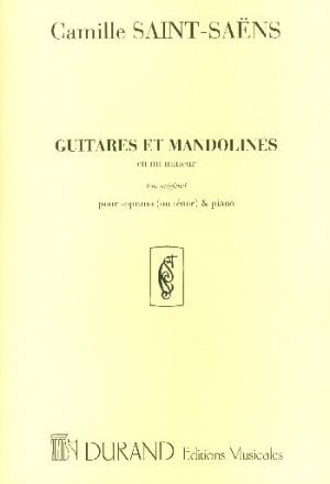 Guitares et Mandolines mi mineur pour soprano ou tnor et piano