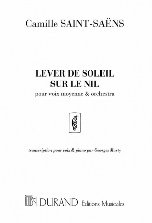 C. Saint-Saens Lever De Soleil Sur Le Nil Contralto-Piano Vocal and Piano