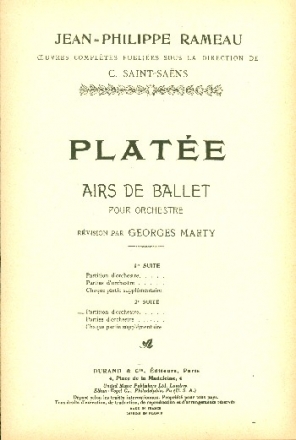 Plate - suite no.2 pour orchestre partition de poche