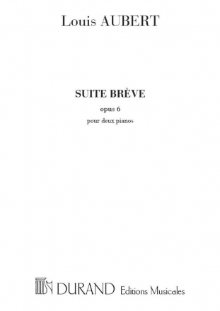 Aubert  Suite Breve 4 Mains Piano 4 hands