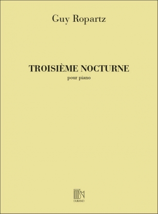 Ropartz  Nocturne N 3 Piano Piano