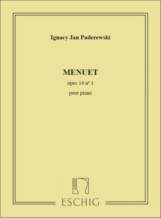 Menuet op. 14,1 pour piano