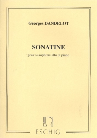 Sonatine pour saxophone alto et piano