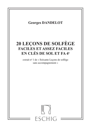 Dandelot  60 Lecons N 1 Sans Acc Music Education