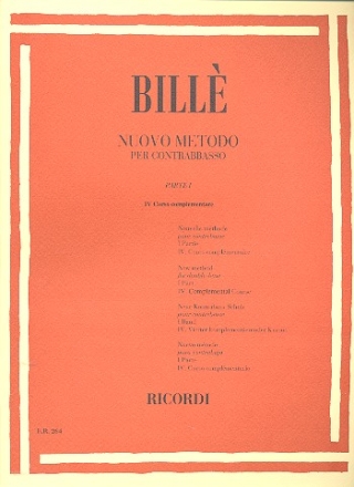 Nuovo metodo vol.1,4 per contrabbasso