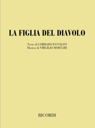 V. Mortari La Figlia Del Diavolo Books (Opera)