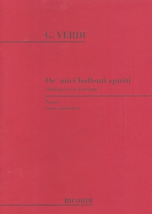 De' miei bollenti spiriti fr Tenor und Klavier