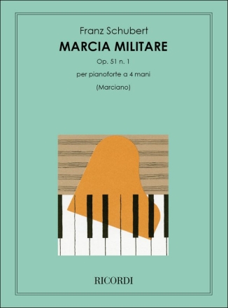 F. Schubert 3 Marce Militari Op. 51 D 733: N. 1 piano 4 hands