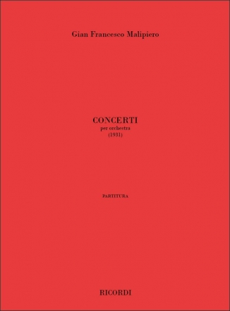 G.F. Malipiero Concerti Per Orchestra Classical