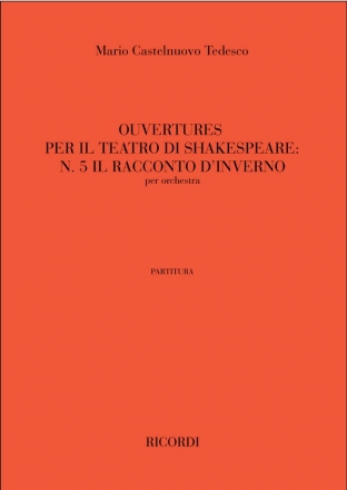 Tedesco M. Castelnuovo Ouvertures Per Il Teatro Di Shakespeare Classical