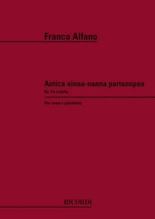F. Alfano Antica Ninna - Nanna Partenopea vocal and piano