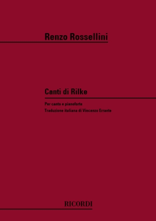 R. Rossellini Canti Di Rilke vocal and piano