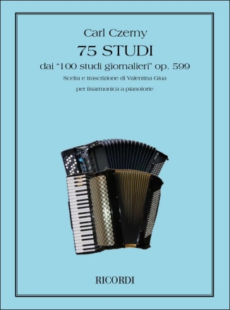 75 Studi dai '100 Studi Giornalieri op.599' per fisarmonica a pianoforte