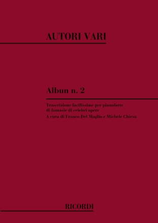 AA.VV. Perle Musicali. Album N. 2 - Celebri Opere PIANOFORTE