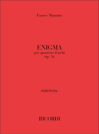 F. Mannino Enigma Op. 56 Quartet