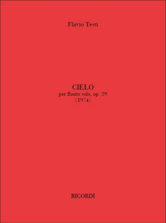 F. Testi Cielo Op. 29 (1974) Flute