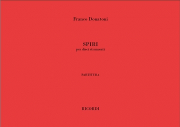 Spiri per dieci (10) strumenti partitura (Groformat)
