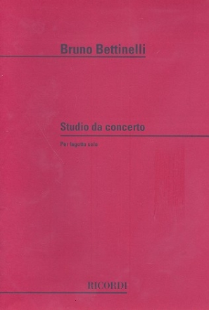 Studio da concerto per fagotto