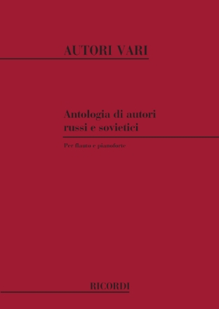 Various Antologia Di Autori Russi E Sovietici Flute or Flutes and Piano or Cemb