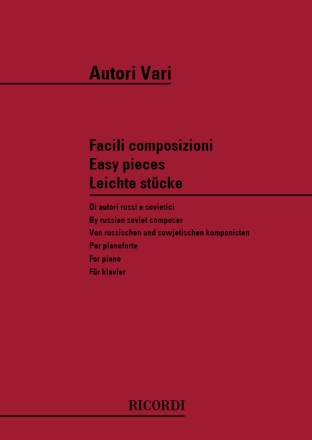 Various Facili Composizioni Di Autori Russi E Sovietici PIANO